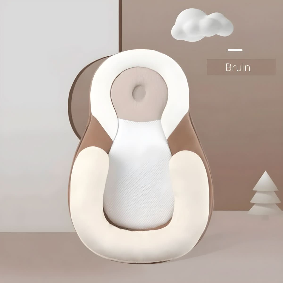 Norvo | NestleNap Babypute – Ergonomisk Babypute for Trygg & Flat Søvn