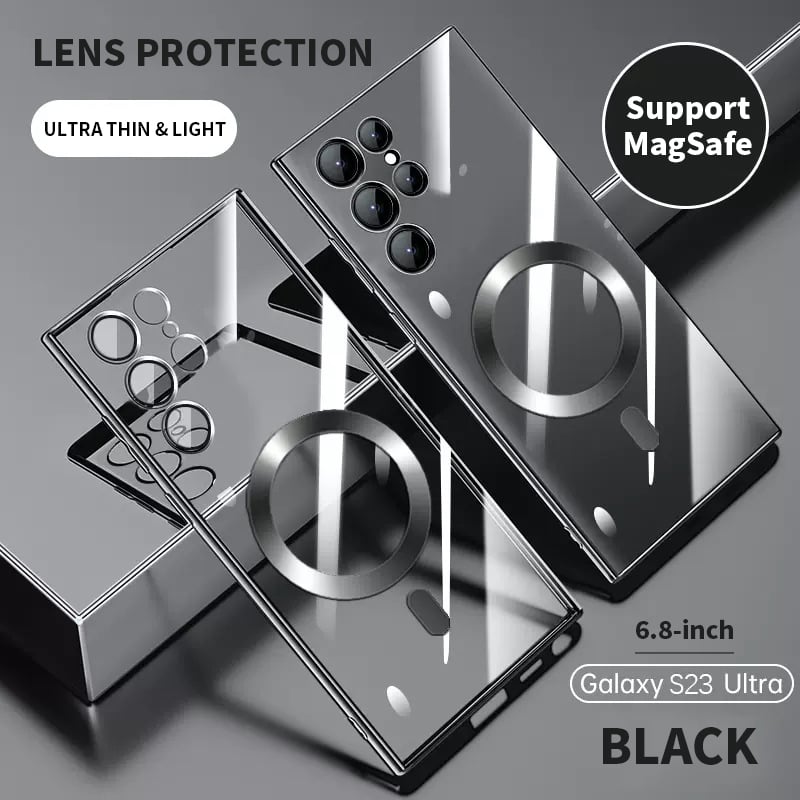 Norvo | Transparent luksusbelegg magnetisk deksel for Samsung