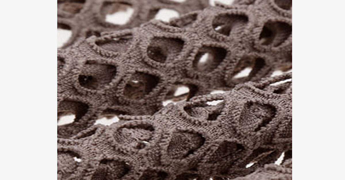 Norvo | Bohemsk Hullete Ut Mesh Maxi Skjørt