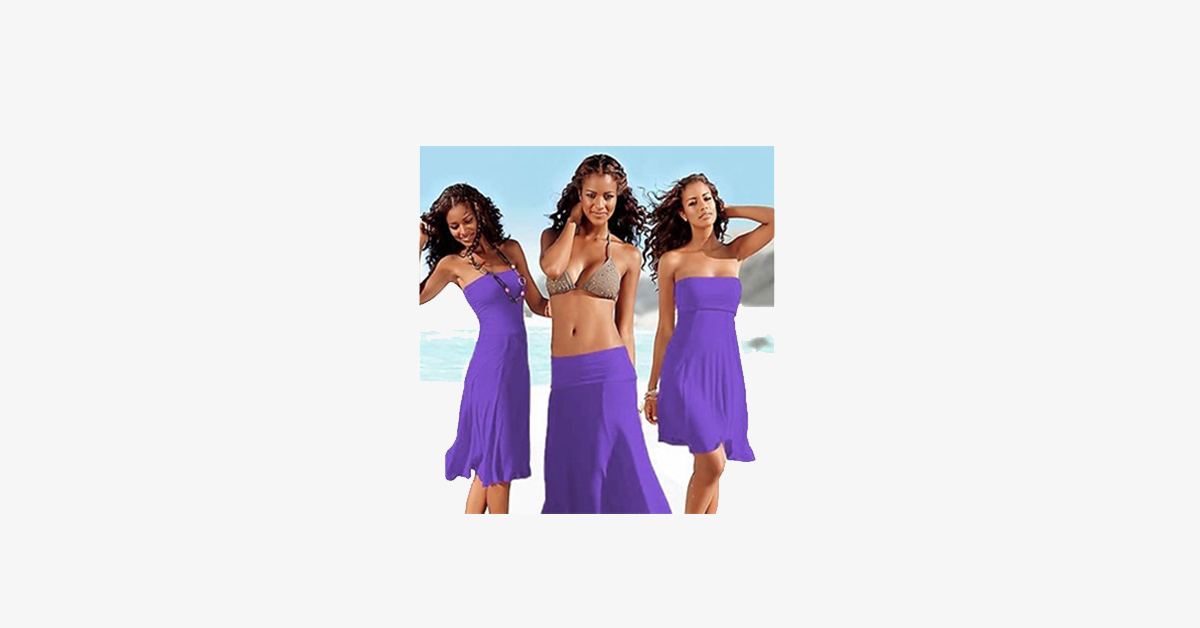 Norvo | 4-in-1 Strapless Beach Dress - Various Colors