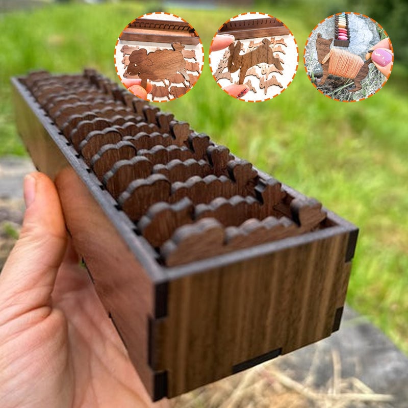 Norvo | Broderitråd Organizer | Tre Kanin Spole Sett | 16-Delt | Oppbevaringskorrall Inkludert