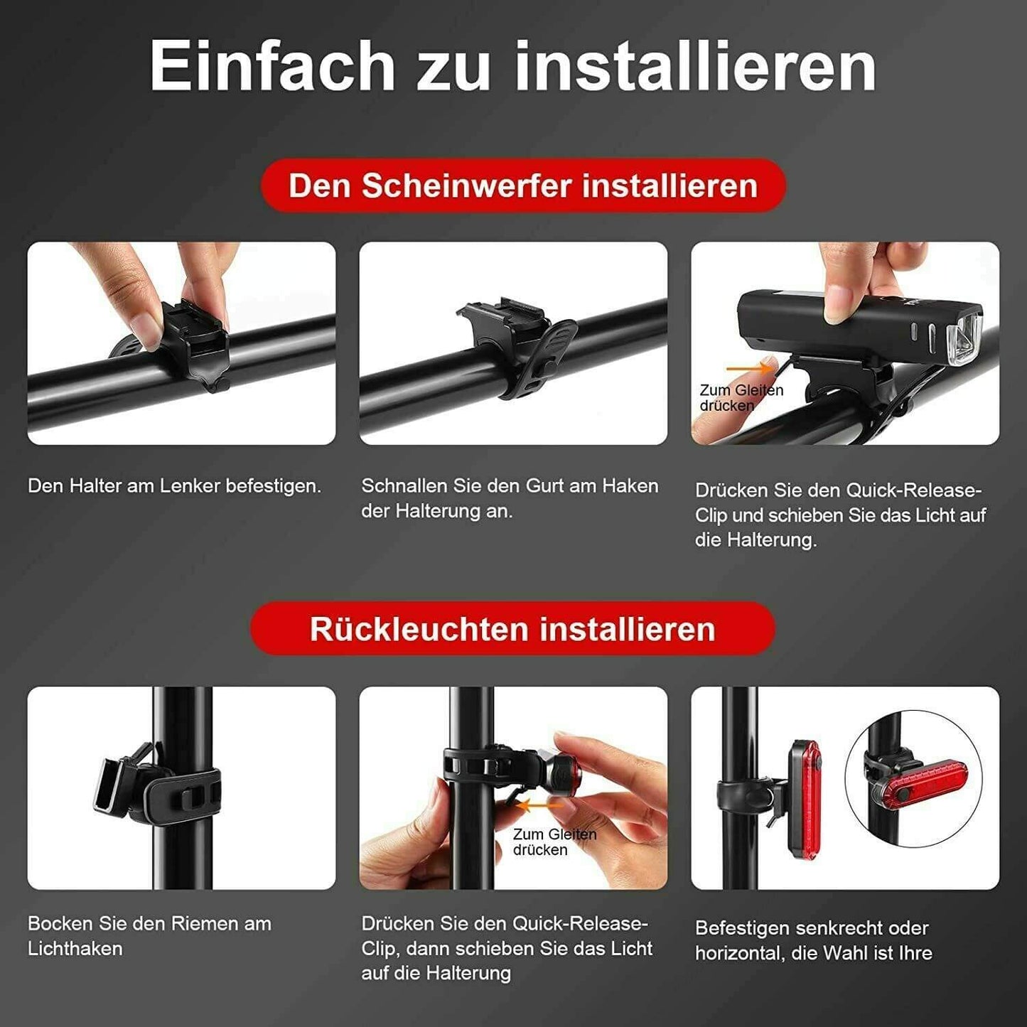 Frendorf | Sykkellyktsett - LumenGuard™