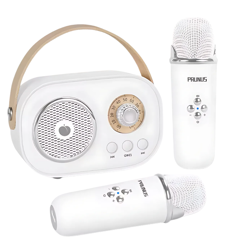 Bluetooth-Mini-Karaoke For Barn Med Dobbel Mikrofon