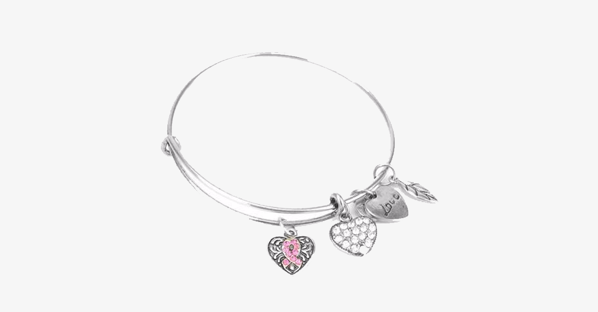 Norvo | Rosa Sløyfe Charm Armbånd