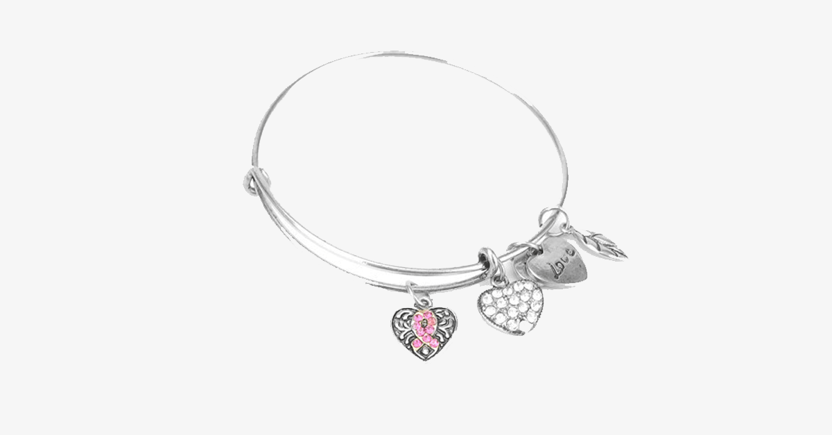 Norvo | Rosa Sløyfe Charm Armbånd