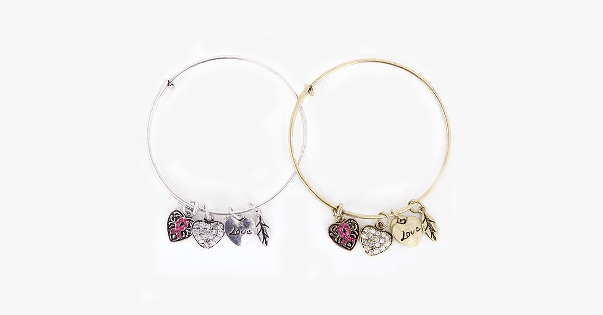 Norvo | Rosa Sløyfe Charm Armbånd
