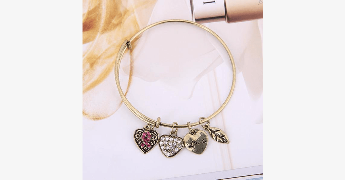 Norvo | Rosa Sløyfe Charm Armbånd