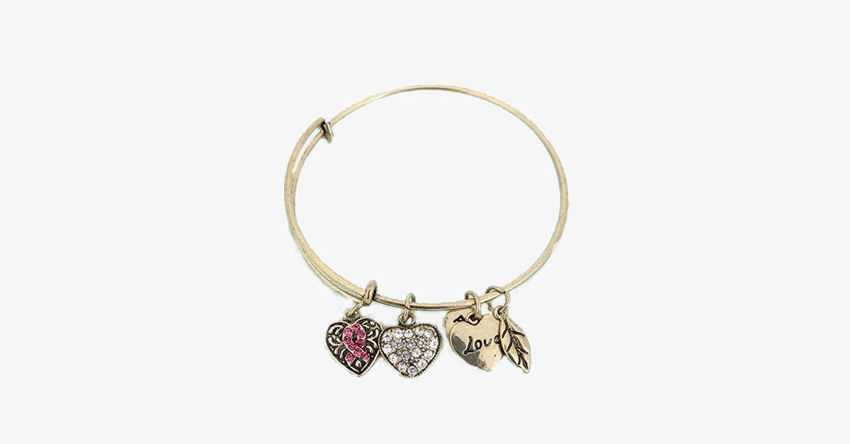 Norvo | Rosa Sløyfe Charm Armbånd