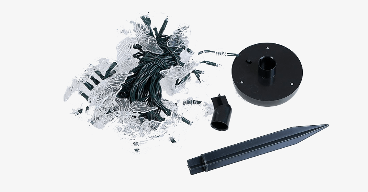Norvo | 40-LED Festfeiring Aksjebutterfly Lyskilder - Batteridrevet - Perfekt for Fester!