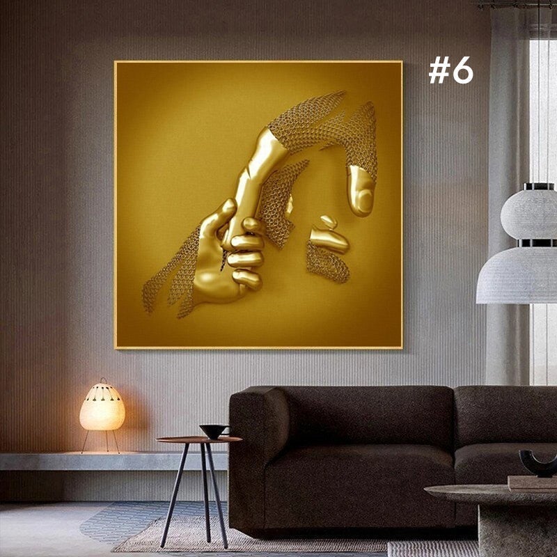 Norvo | Figurstatue av metall Kunst Veggdekorasjon