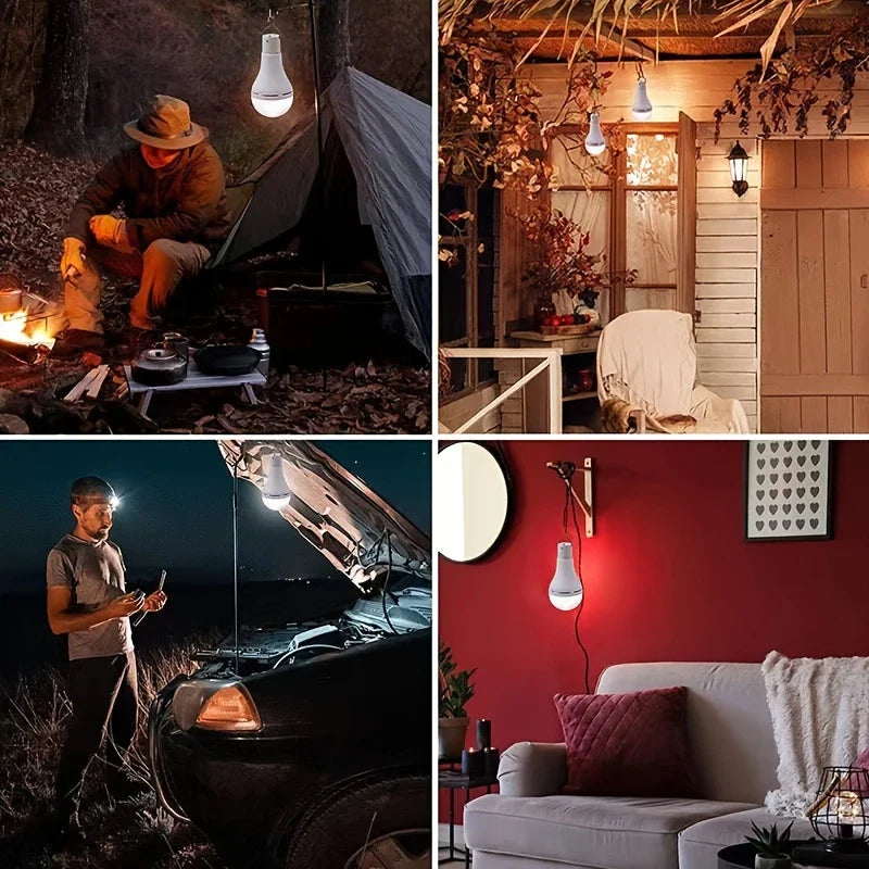 Norvo | Sollys med solcellepanel – Energisparende LED-lampe for innendørs og utendørs bruk
