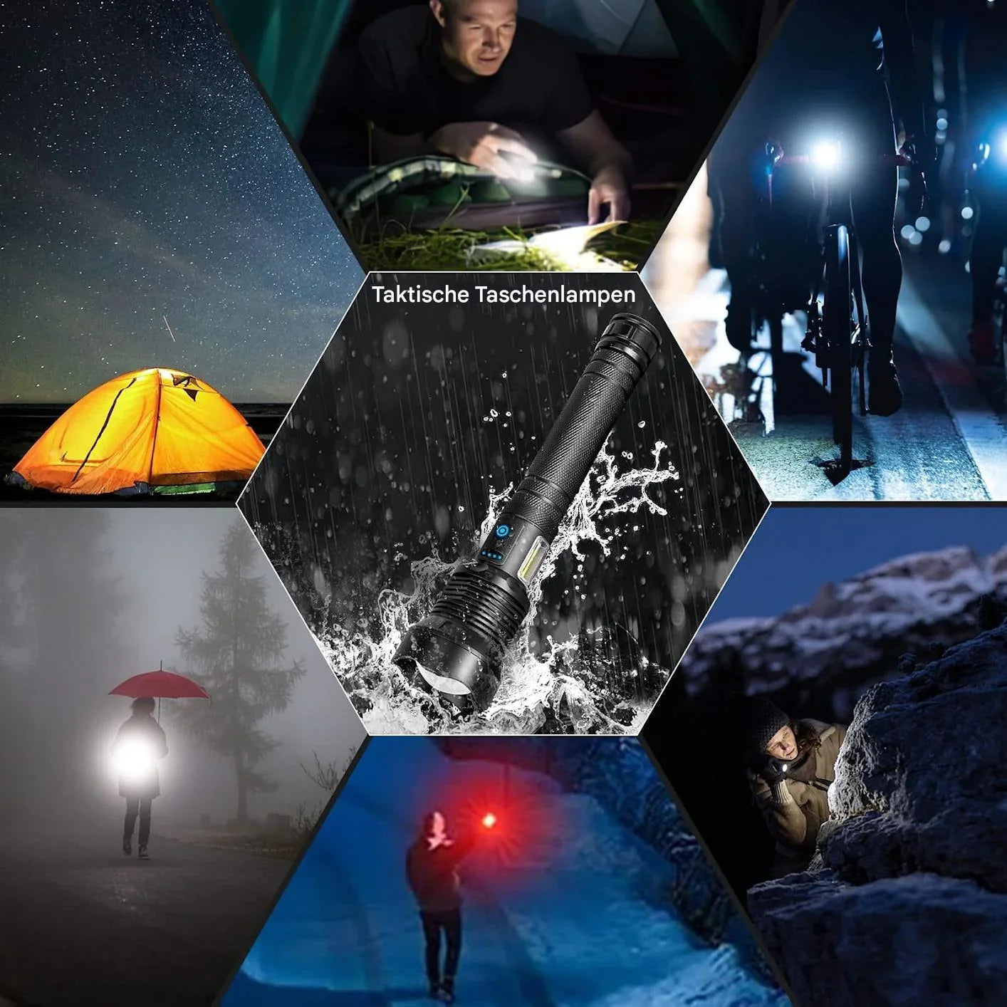 Norvo | Taklampa – LED-lampe med zoom og powerbank-funksjon