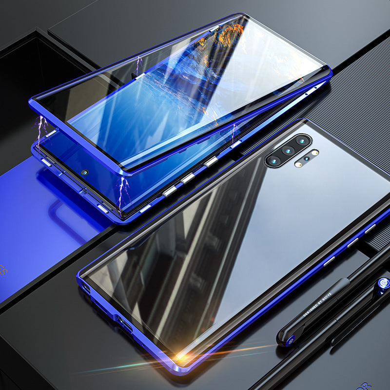 Norvo | Magnetisk herdet glass dual-sidet telefondeksel for Samsung