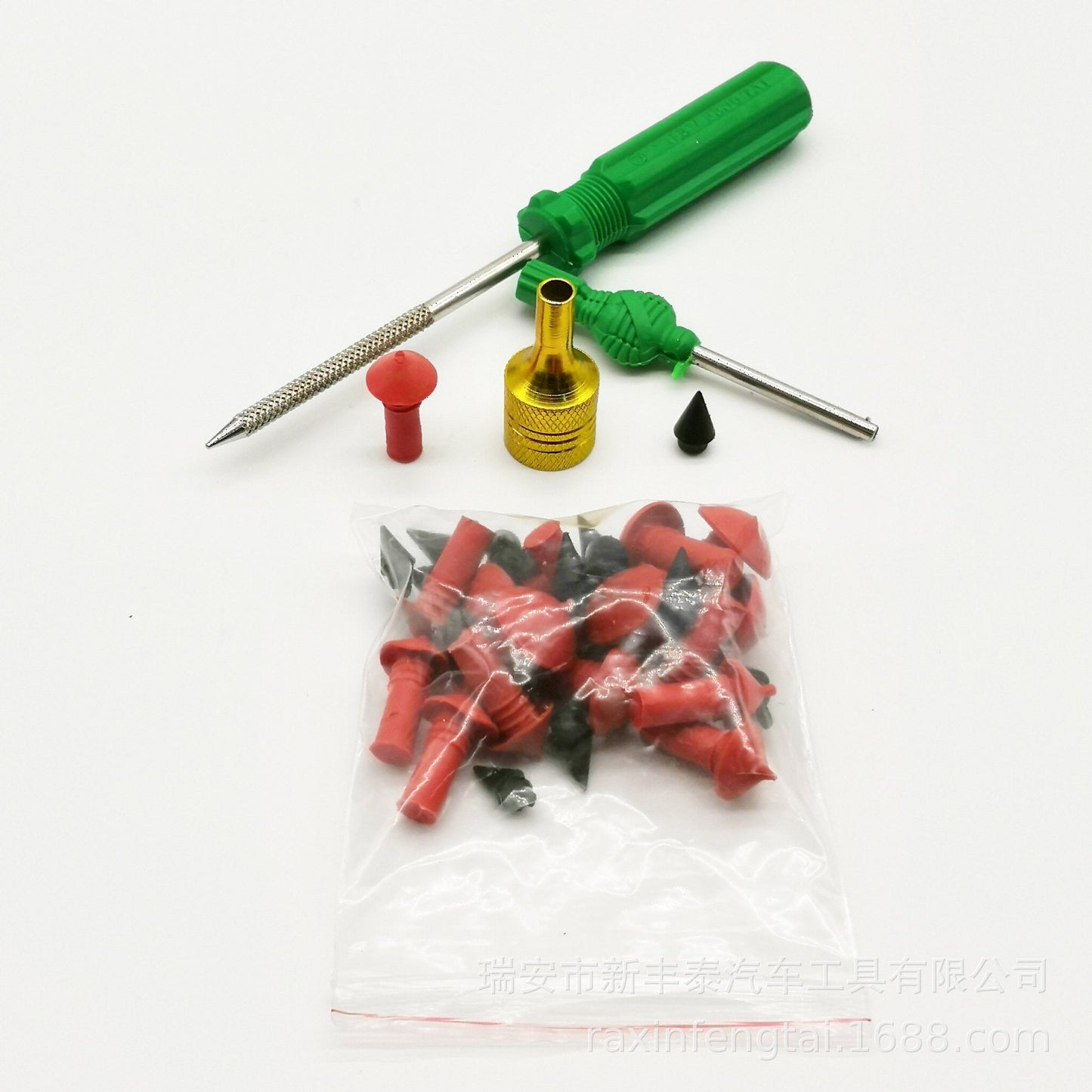 Norvo | Tubeless Dekkplugg Reparasjonssett for Bil, Motorsykkel, ATV, Jeep, Lastebil, & Traktor