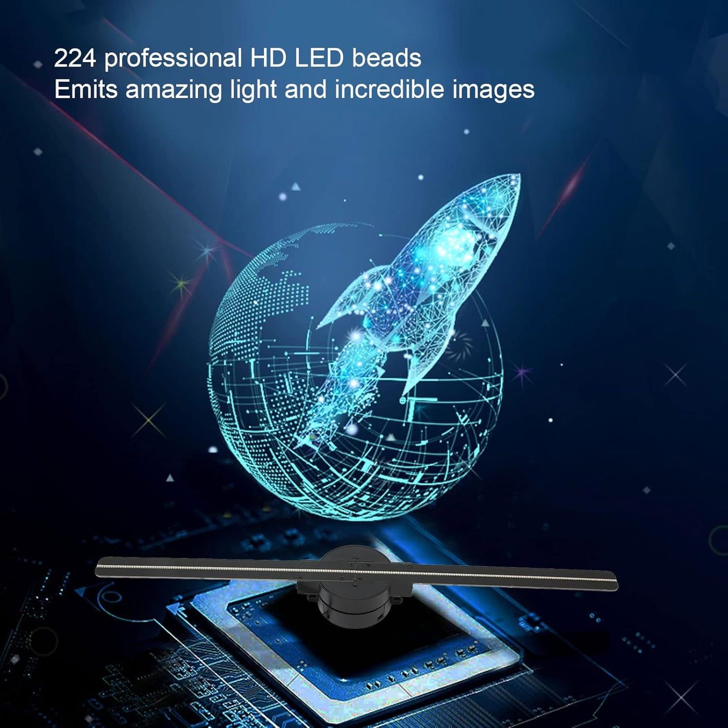 Norvo | 3D Hologram LED Vifteprosjektor
