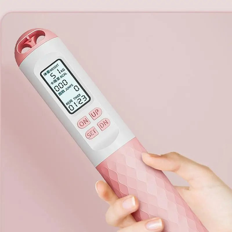 Norvo | Vektet trådløs hoppetau med teller | Ergonomisk, sammenflettingsfritt design for hjemme trening og kondisjonstrening