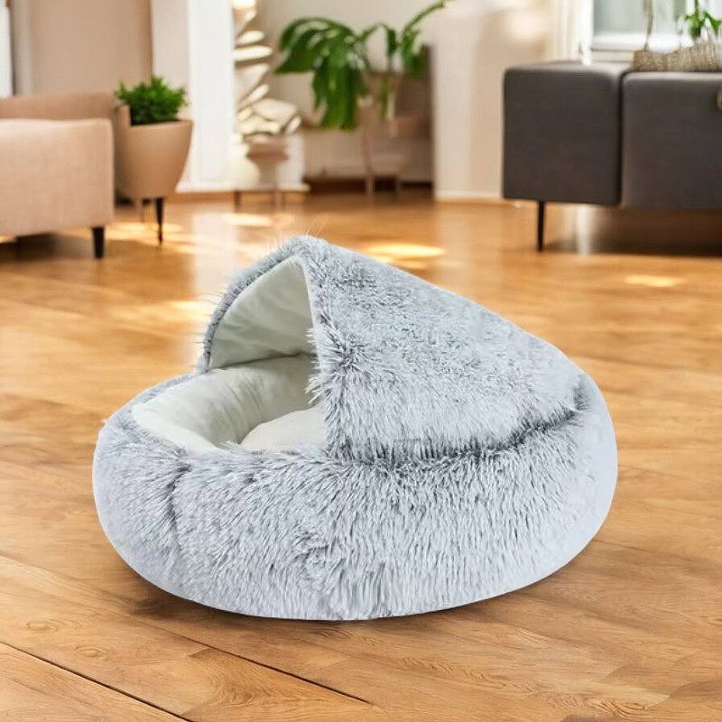 Norvo | Cozy Pet Cave Bed, Ideell for hunder og katter i alle størrelser