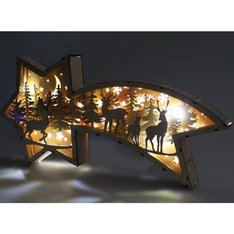 Norvo | LED Tre Julepynt Nattverden Stjerneformet Skrivebordlampe