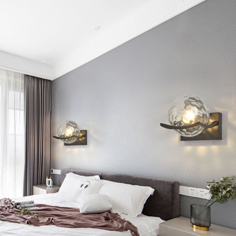 Norvo | Moderne LED Vegglampe med Glasspanel