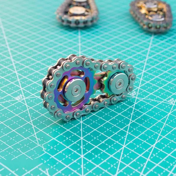 Norvo | ChainFidget Pro – Rustfritt stål tannhjul spinner for stressavlastning