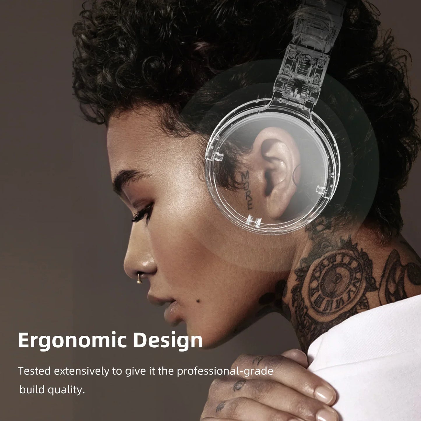 Oneodio Pro 10 Øretelefoner - ANC TWS Støydempende HiFi Stereo Dynamisk DJ Studio Overvåkingshodesett