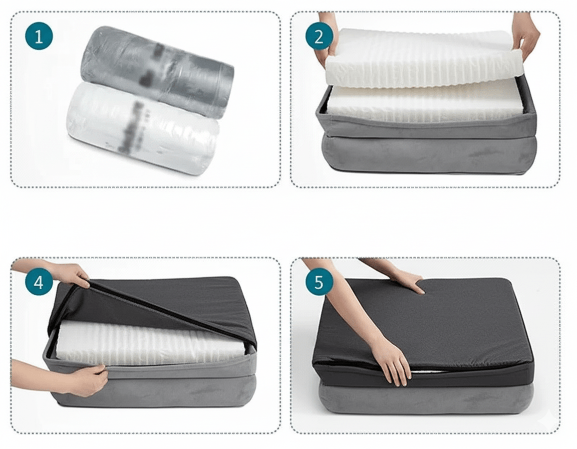 Norvo | COMFYPAW ORTHOBED – Ortopedisk Hundeseng med Fellesavlastende Skummadrass