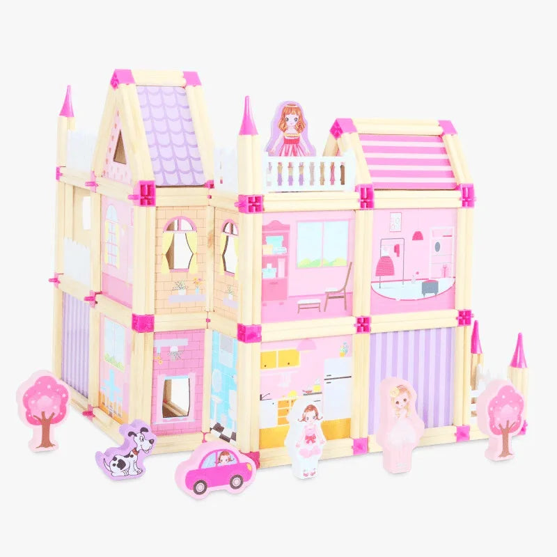 Norvo | Tre Konstruksjonssett Maison | Utvikle Kreativitet – Leker for Ung og Gamal