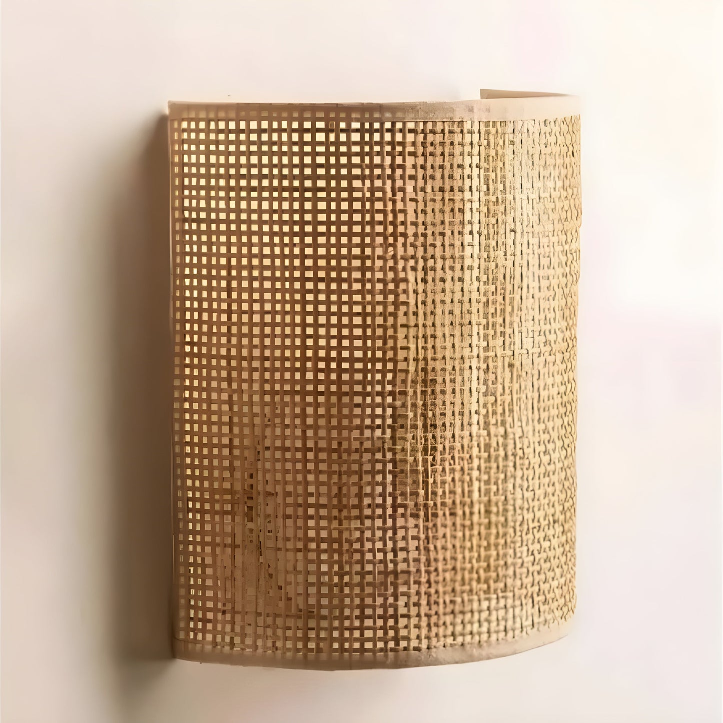 Norvo | Moderne Rattan Vevevegglampe - WeaveGlow