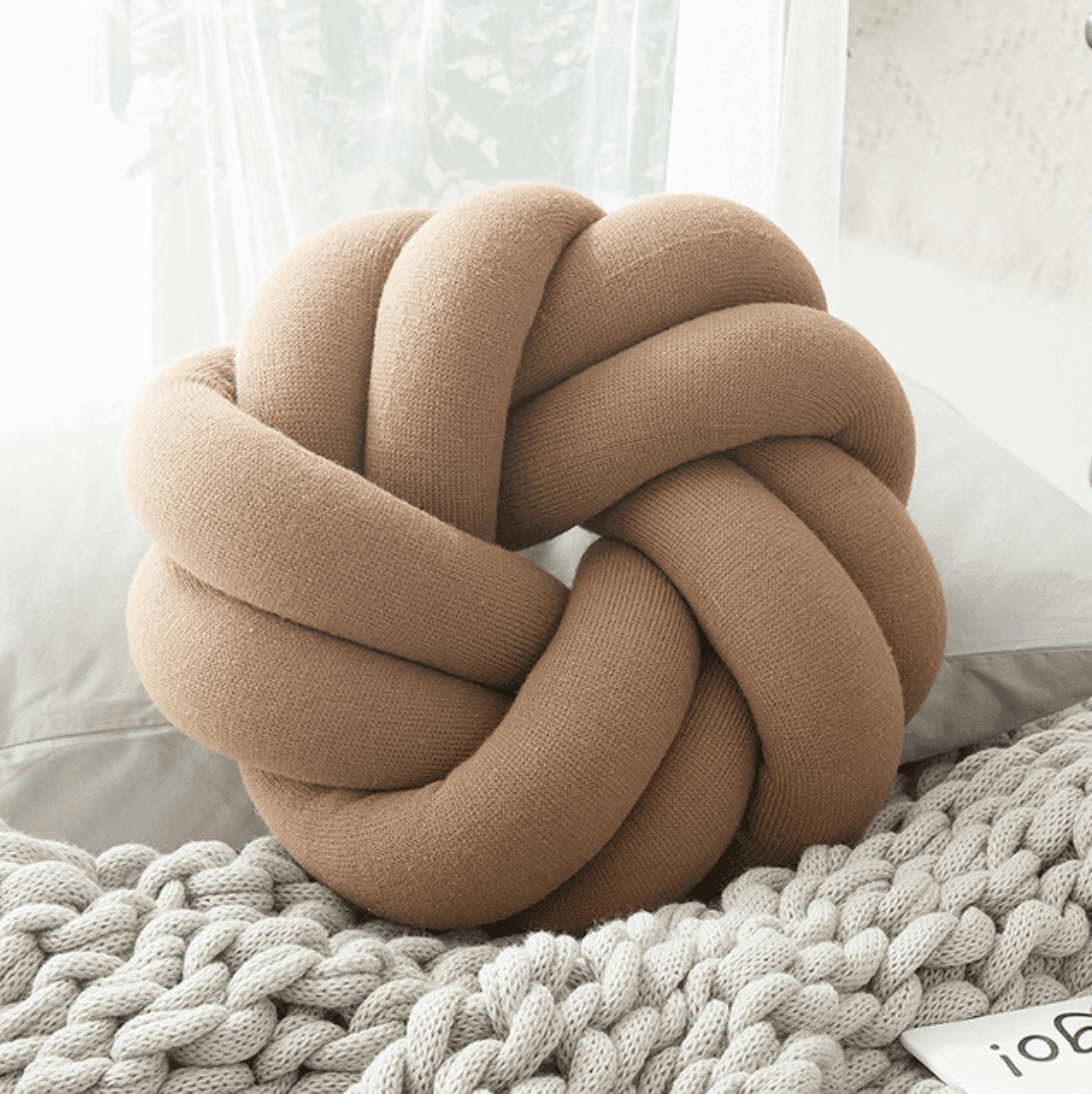 Norvo | Kreativ bomulls knute ball pute