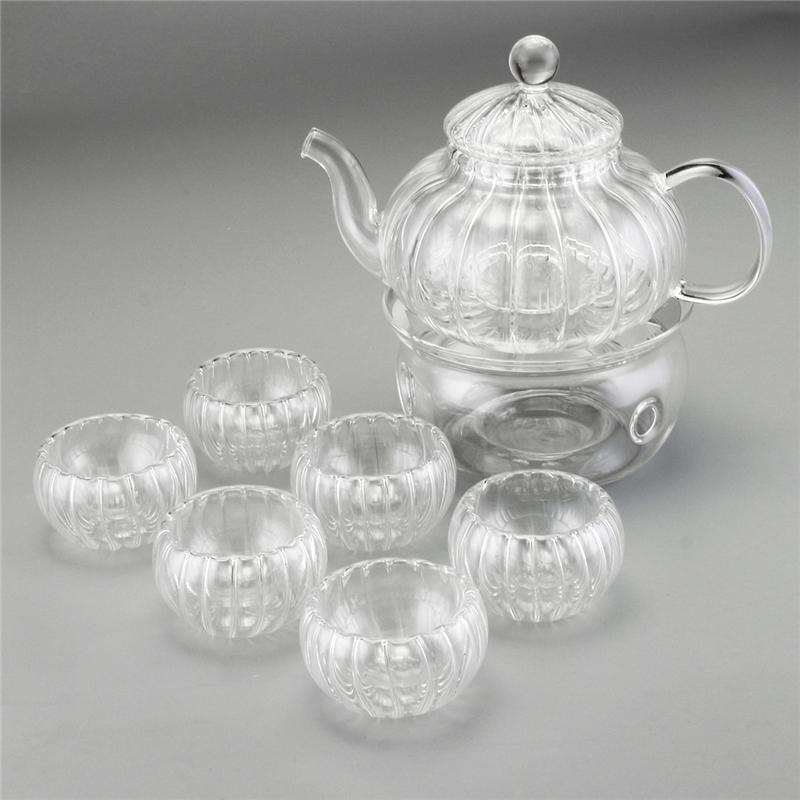 Norvo | Krystallklar Glass Tekanne Sett