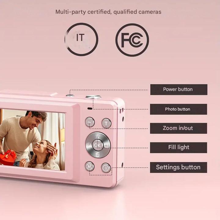 Norvo | Vintage Digital Camera – Snapora | Retro Style Compact Camera with 1080p HD