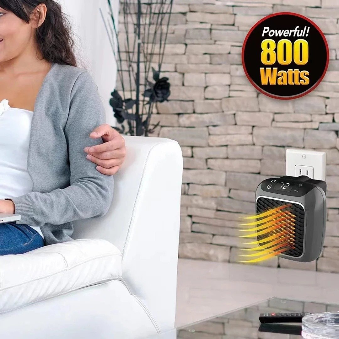 Norvo | 800W Mini Portable Electric Heater – Efficient Ceramic Heater for Quick Home Warmth