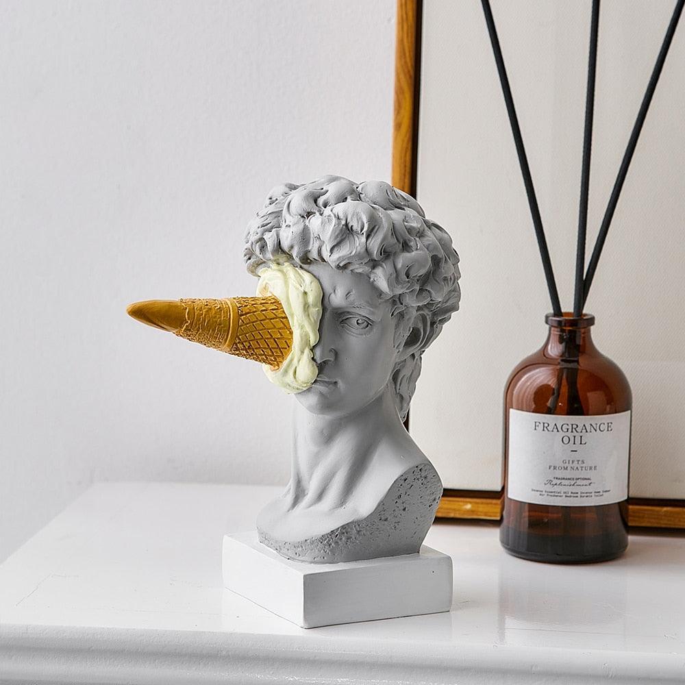 Norvo | Frendorf Figur Ansikt Iskrem Kunst Skulptur