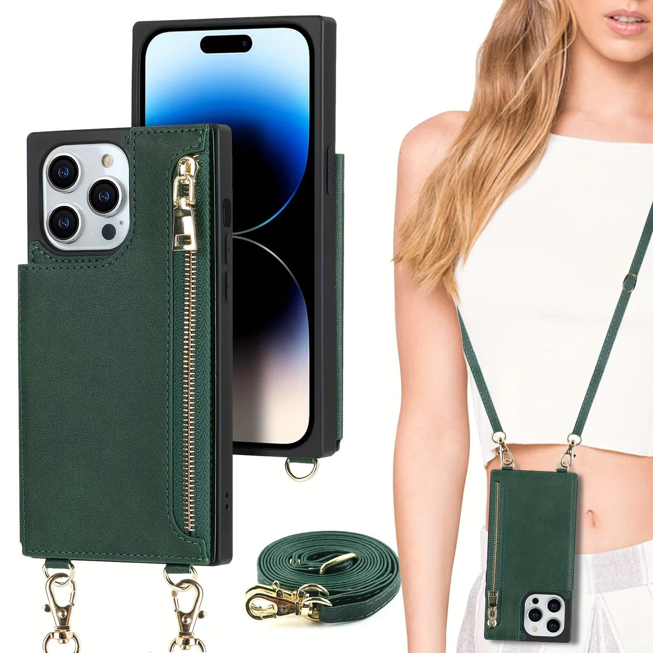 Norvo | 3i1 Telefonveske med kort- og myntlomme crossbody veske