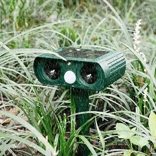 Norvo | Solar Power Ultrasonic Skadedyr Repeller Infrarød Sensor Vanntett Dyreavskrekker