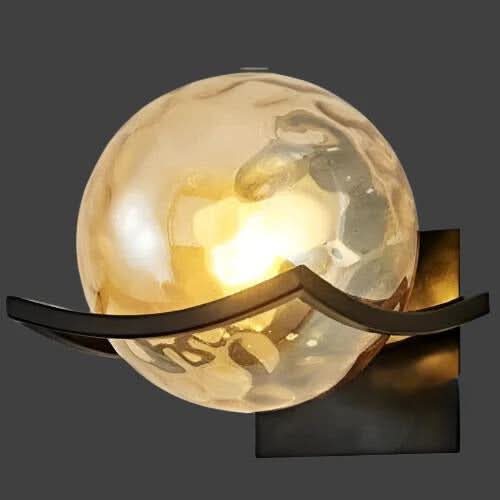 Norvo | Moderne LED Vegglampe med Glasspanel