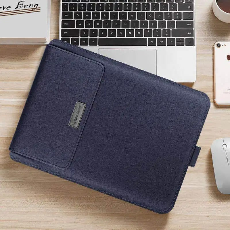 Norvo | 4-i-1 Laptop Sleeve - Slim Beskyttelsesveske med Stativfunksjon