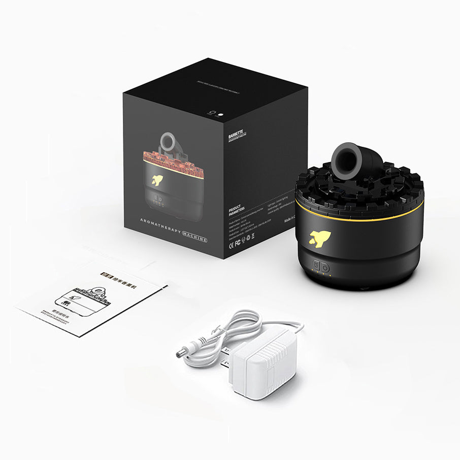 Norvo | Cannon Luftfukter Aroma Diffuser Vannmist Nattlys Lava Perfekt Gave