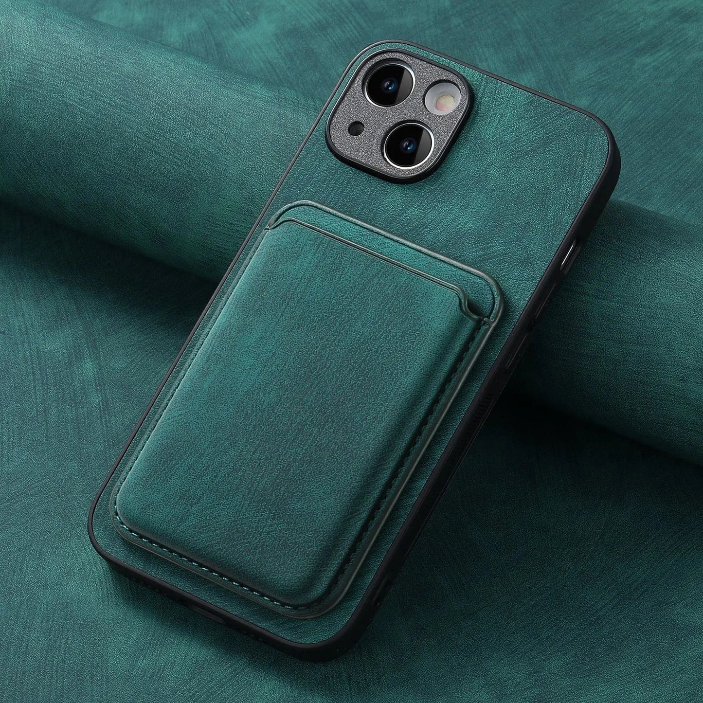 Norvo | Magsafe iPhone-deksel Magnetisk lær kortholder