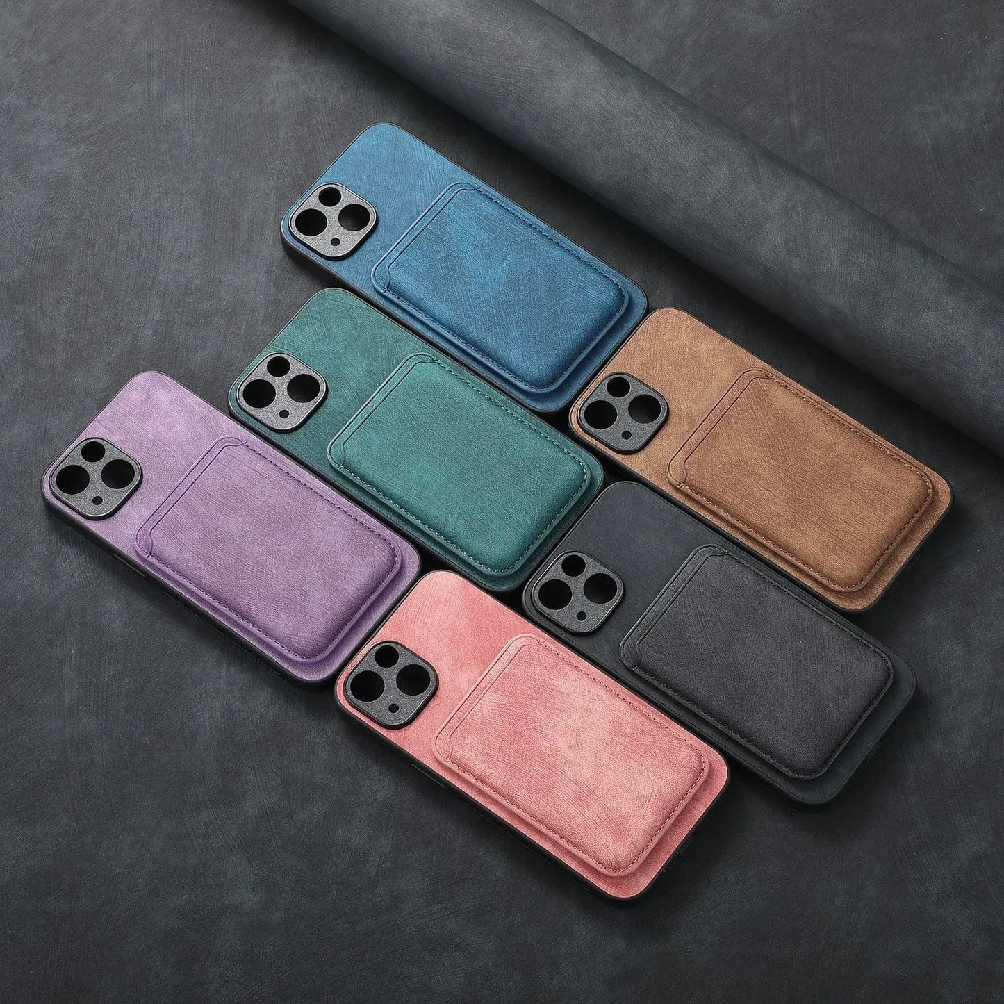Norvo | Magsafe iPhone-deksel Magnetisk lær kortholder