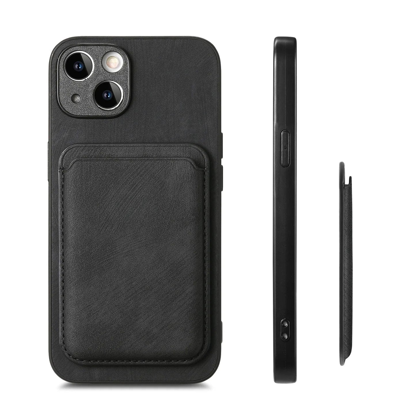 Norvo | Magsafe iPhone-deksel Magnetisk lær kortholder
