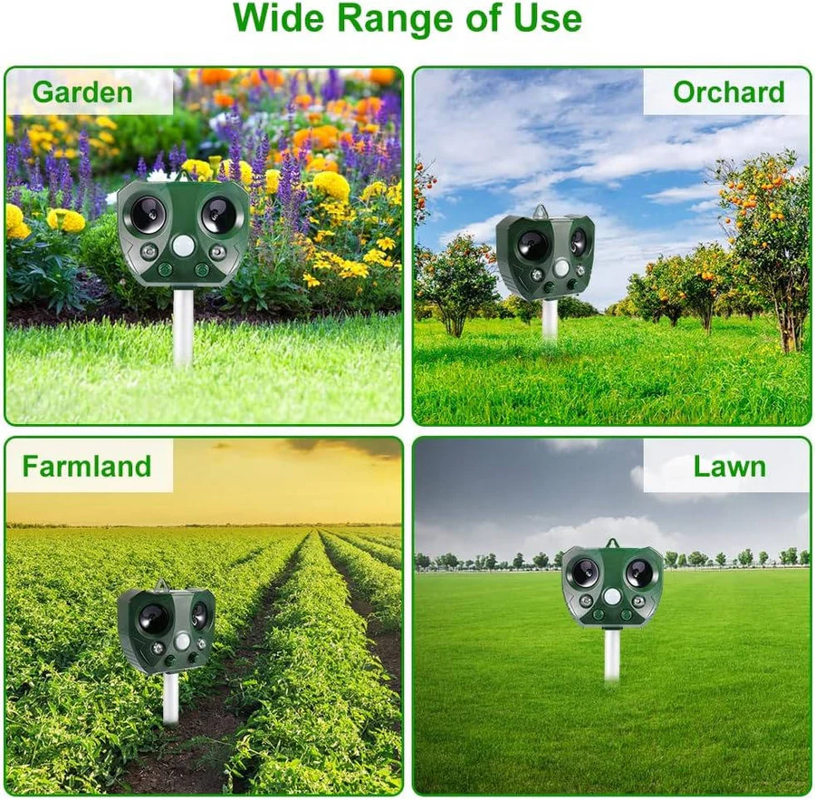 Norvo | Pigeon Bird Scarer Ultrasonic and Pest Defender