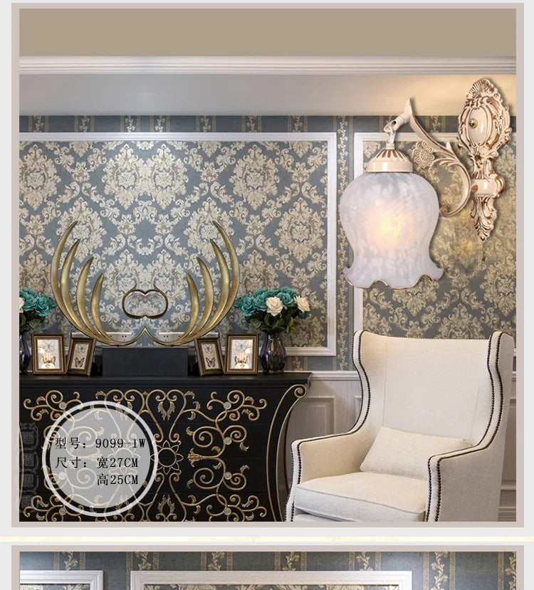 Norvo | Vintage Vegglampe i europeisk stil