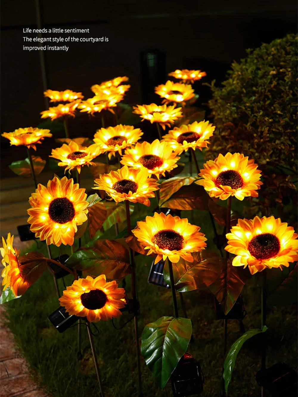 Norvo | Vanntett Solar Solsikke Lampe for Hage & Terrasse