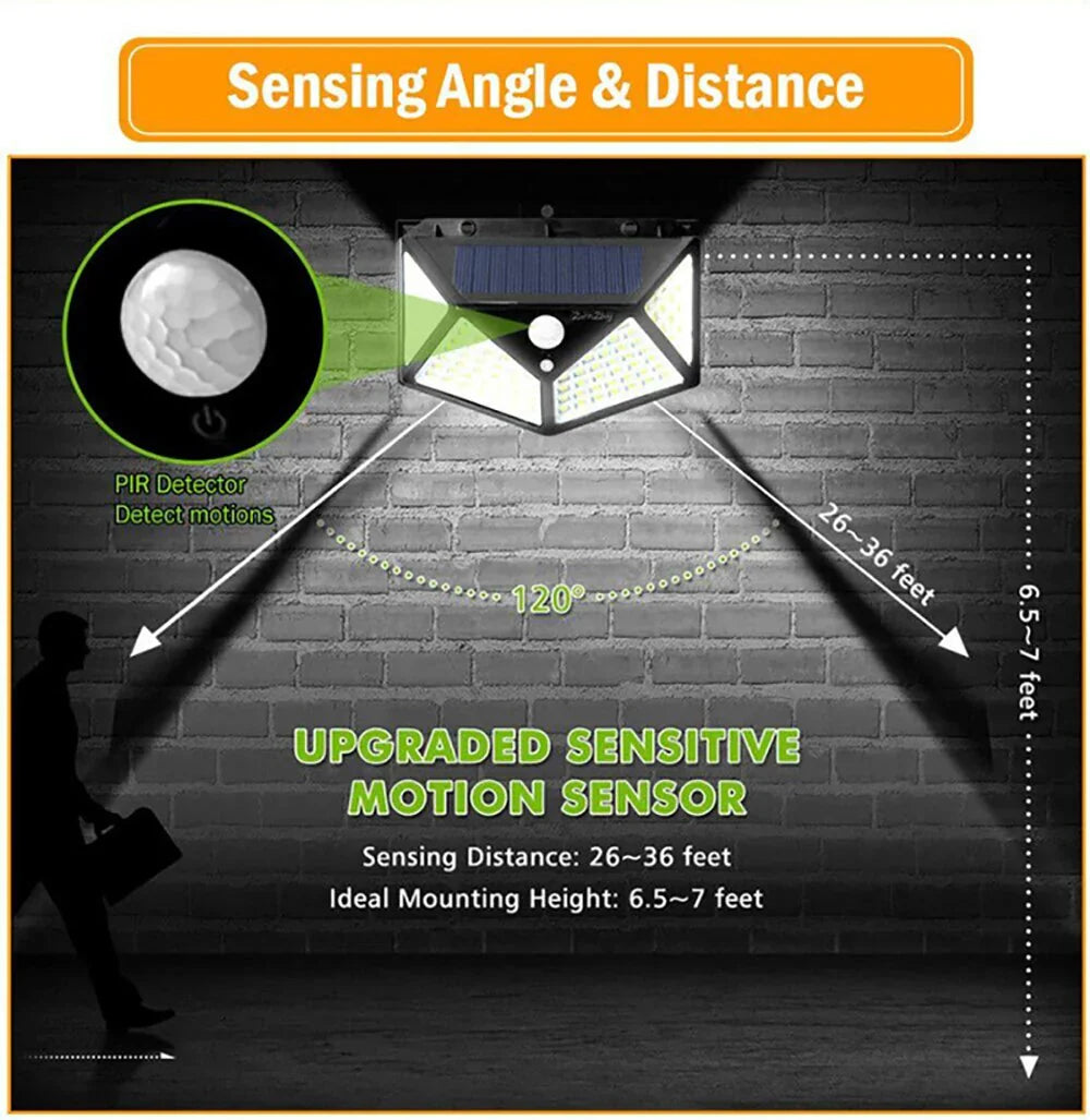 Norvo | Allsidig sollys - Værbestandig LED utendørslampe med bevegelsessensor