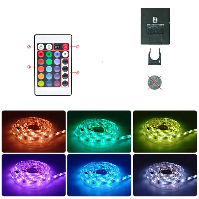 Norvo | RGB LED-bånd med USB-tilkobling - Fargeforandrende lys for omgivelses- og TV-belysning