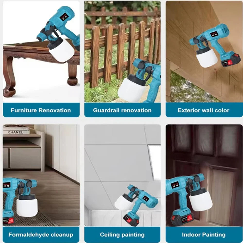 Norvo | Trådløs Høy Effekt DIY Alle Overflater Malingssprøyte