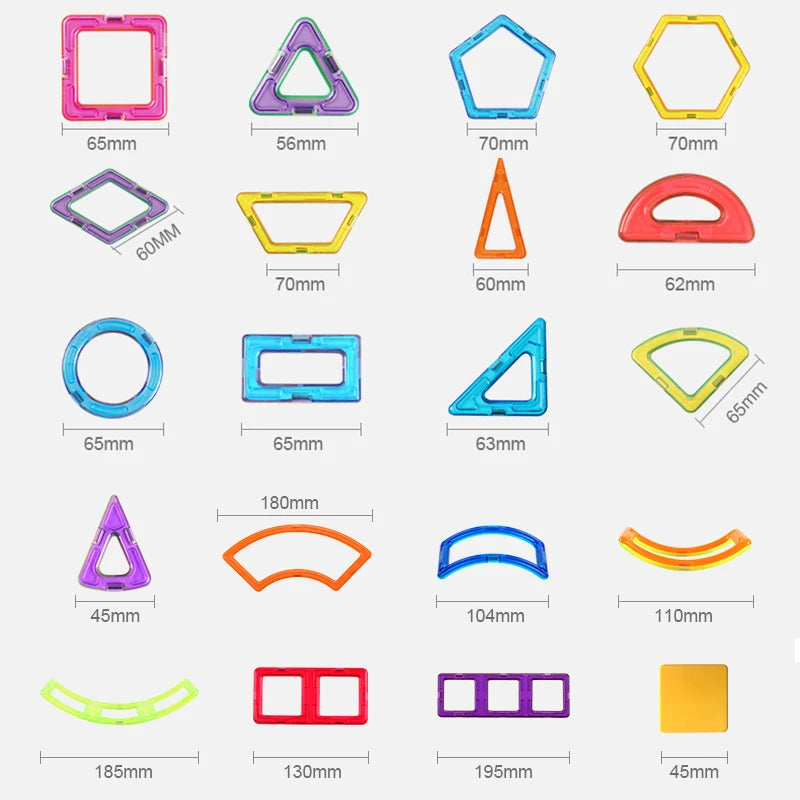 Norvo | 168Pcs Magnetiske Byggekuber