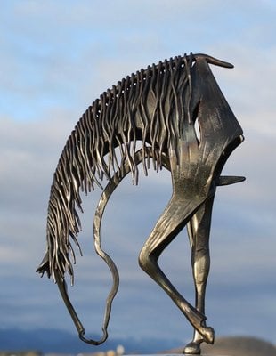 Norvo | Moderne Metall Hest Statue