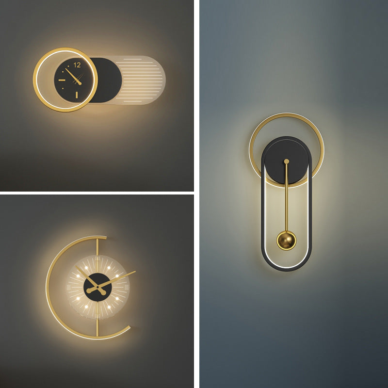 Norvo | Nordisk Minimalistisk Stille Klokke Vegglampe